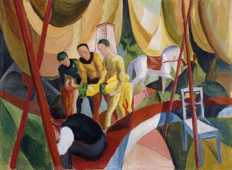 August Macke Circus Spain oil painting art